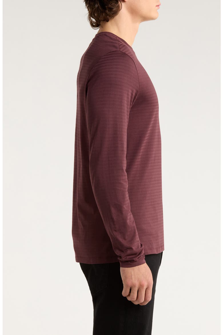 Christopher Long Sleeve Pima Cotton T-Shirt, Alternate, color, DEEP BORDEAUX