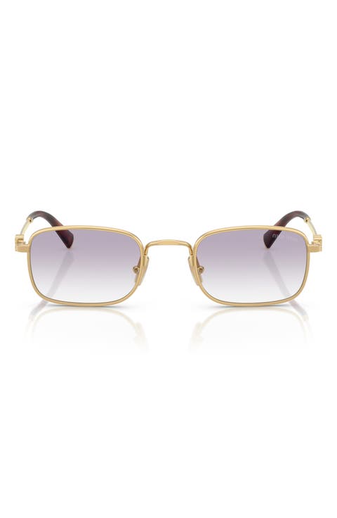 49mm Rectangular Sunglasses