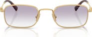 Miu Miu 49mm Rectangular Sunglasses