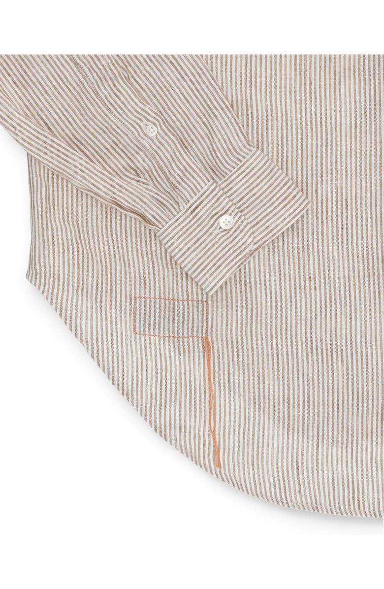 Fortela King Linen Shirt, Alternate, color, Brown