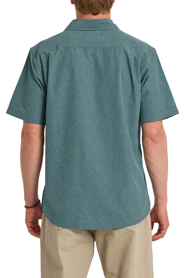 Ridgeport Regular Fit Short Sleeve Performance Button-Up Shirt, Alternate, color, MEDITERRANEA