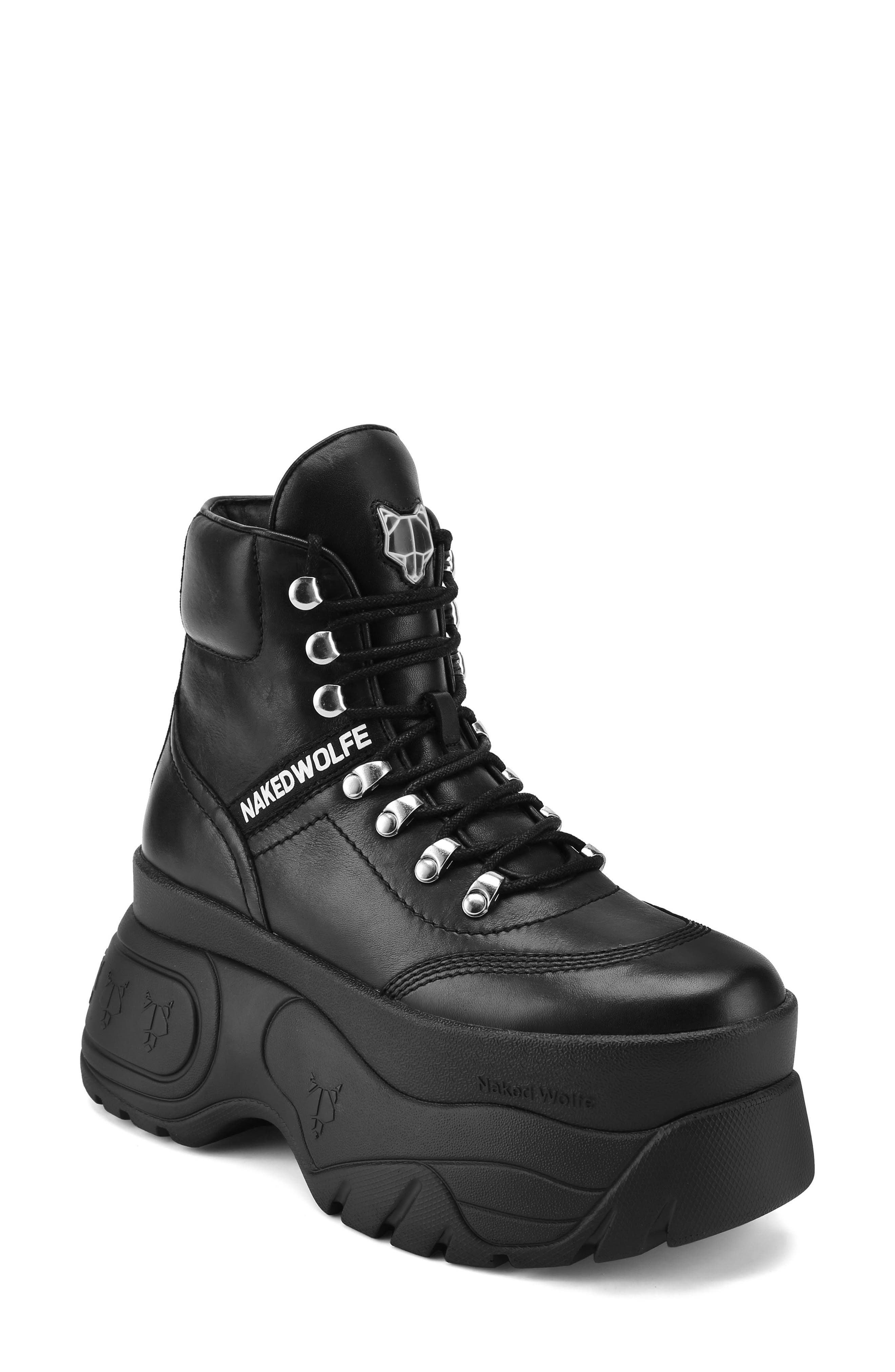 Naked Wolfe Spike Platform Boot, Alternate, color, 