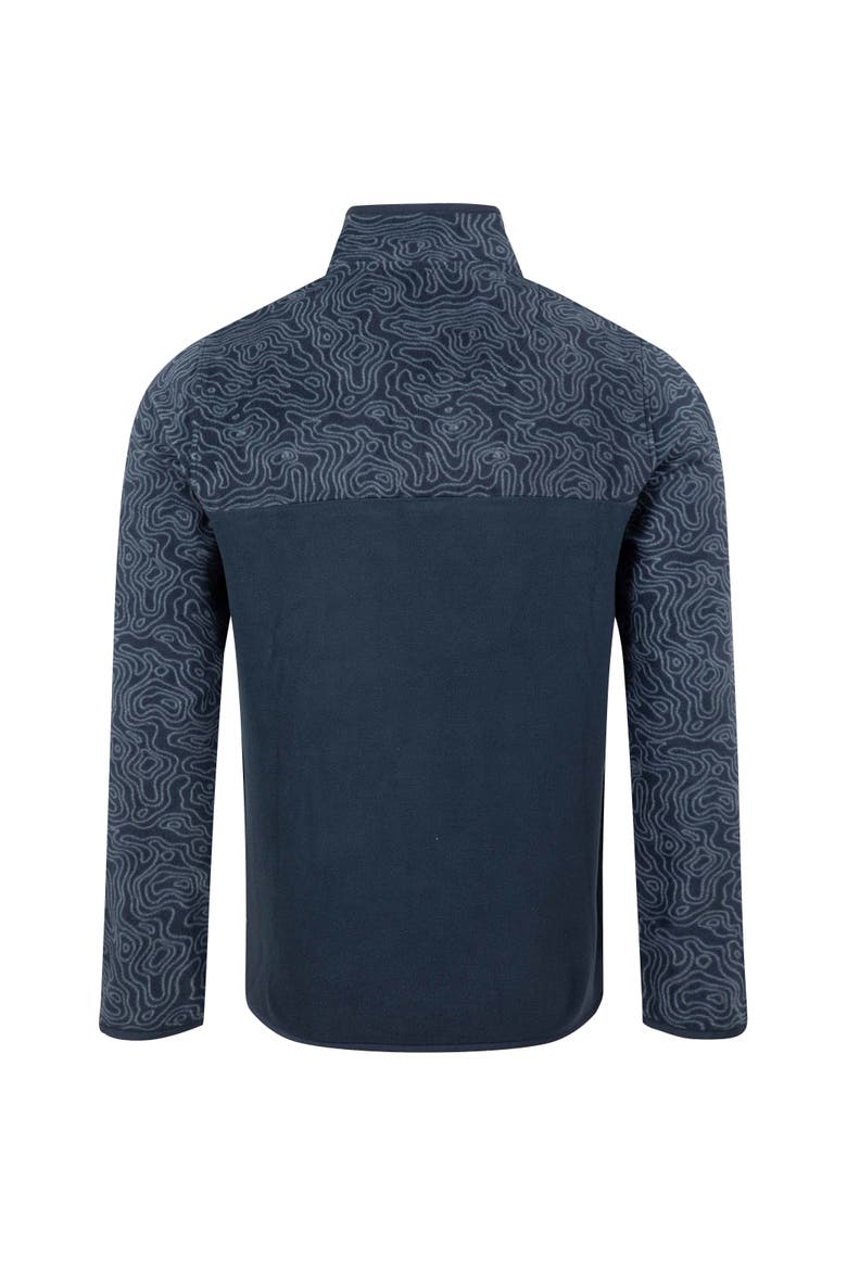 Gilbert 1/4 Zip Printed Microfleece, Alternate, color, Navy