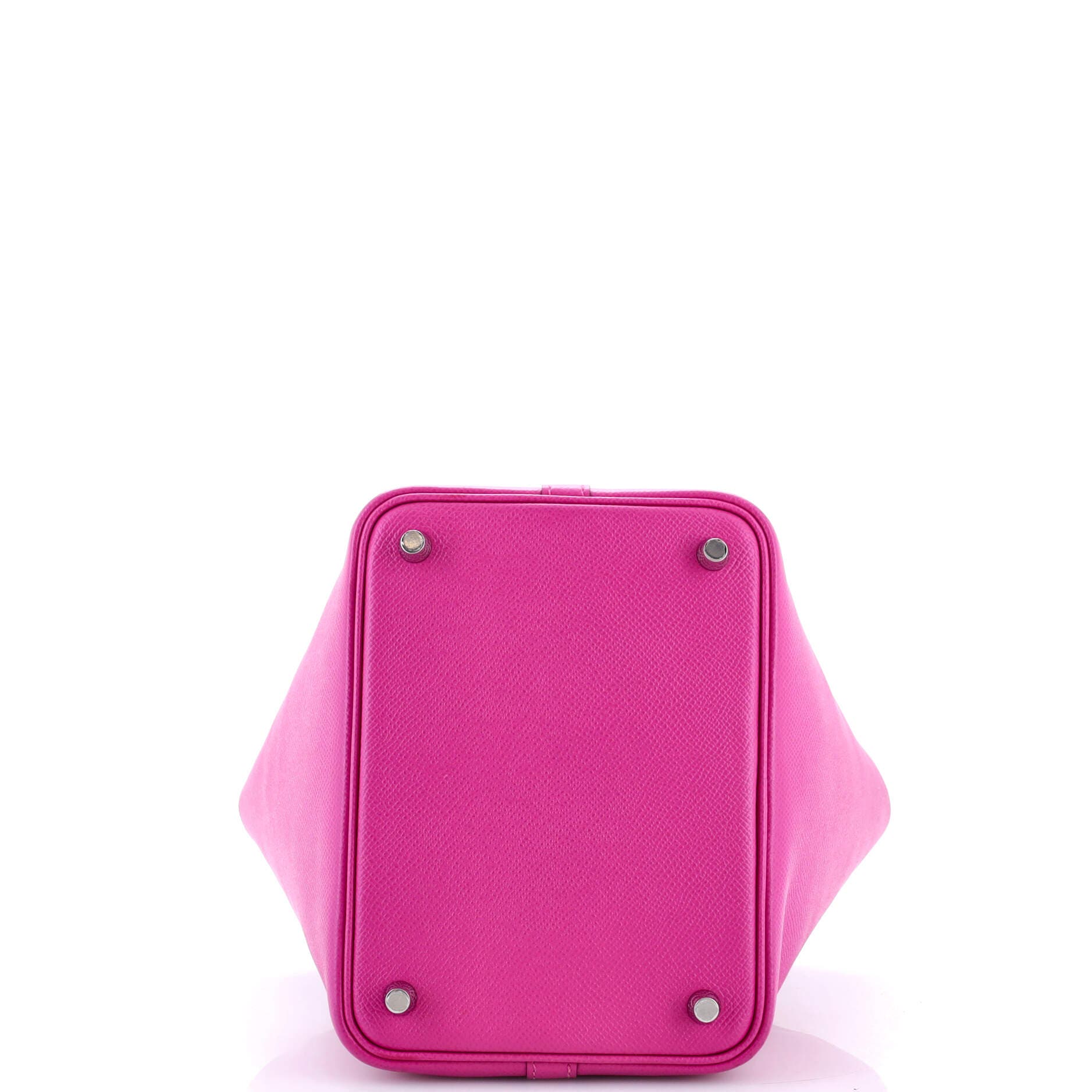 Pre-Owned Hermes Picotin Lock Bag Tressage Epsom PM, Alternate, color, Magnolia/Bleu Saphir/Craie