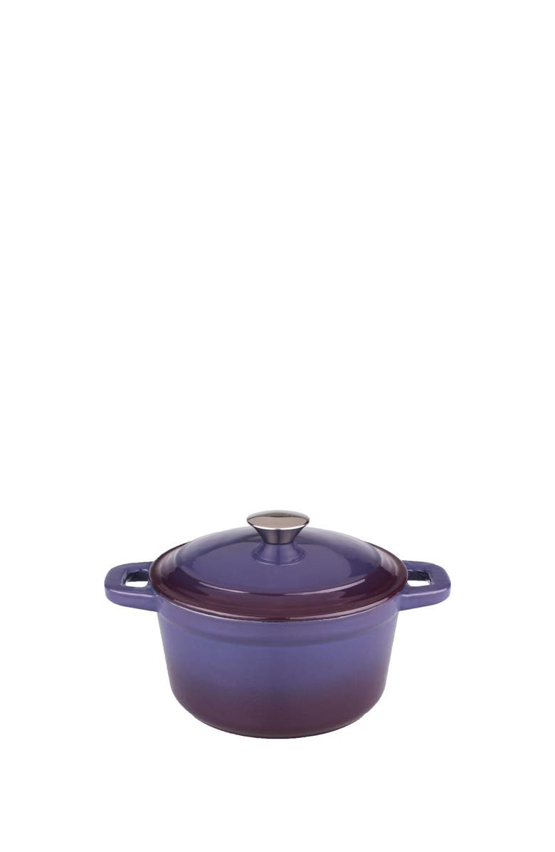 BergHOFF 3 Quart Cast Iron Purple Covered Stockpot, Main, color, Purple
