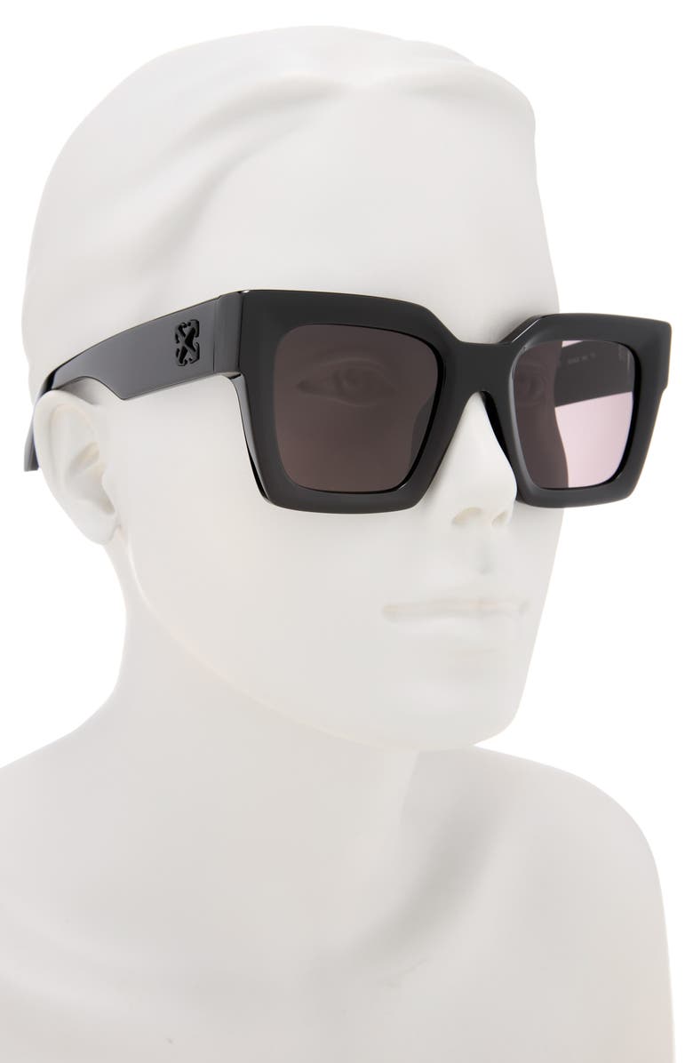 Off-White Jackson Square Sunglasses, Alternate, color, Black Dark Grey