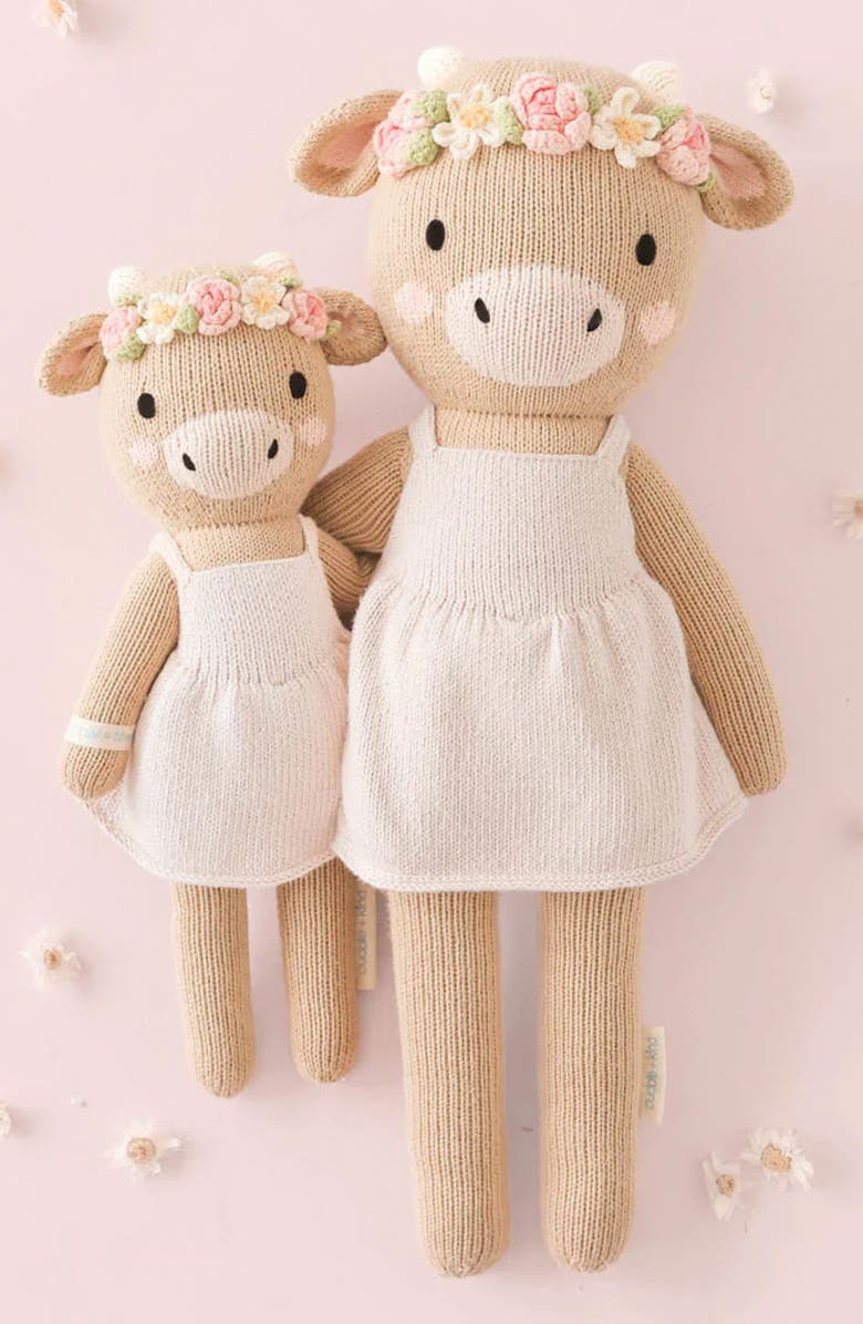 cuddle+kind Little Amelia the Cow Stuffed Animal, Alternate, color, Pink