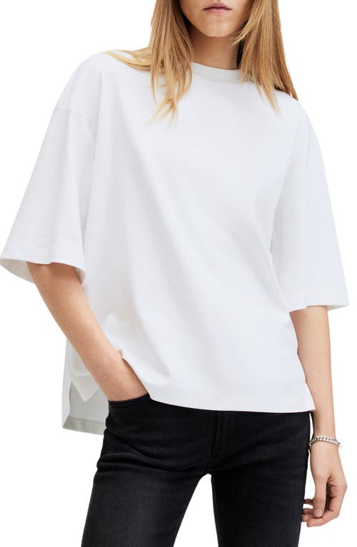 Allsaints Poster Boyfriend Cotton Graphic T-shirt In White