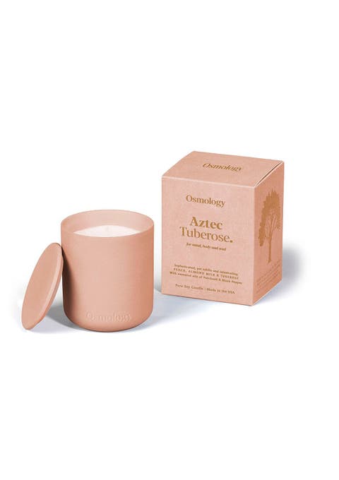 Tuberose Scented Candle - Peach Almond Milk and Tuberose