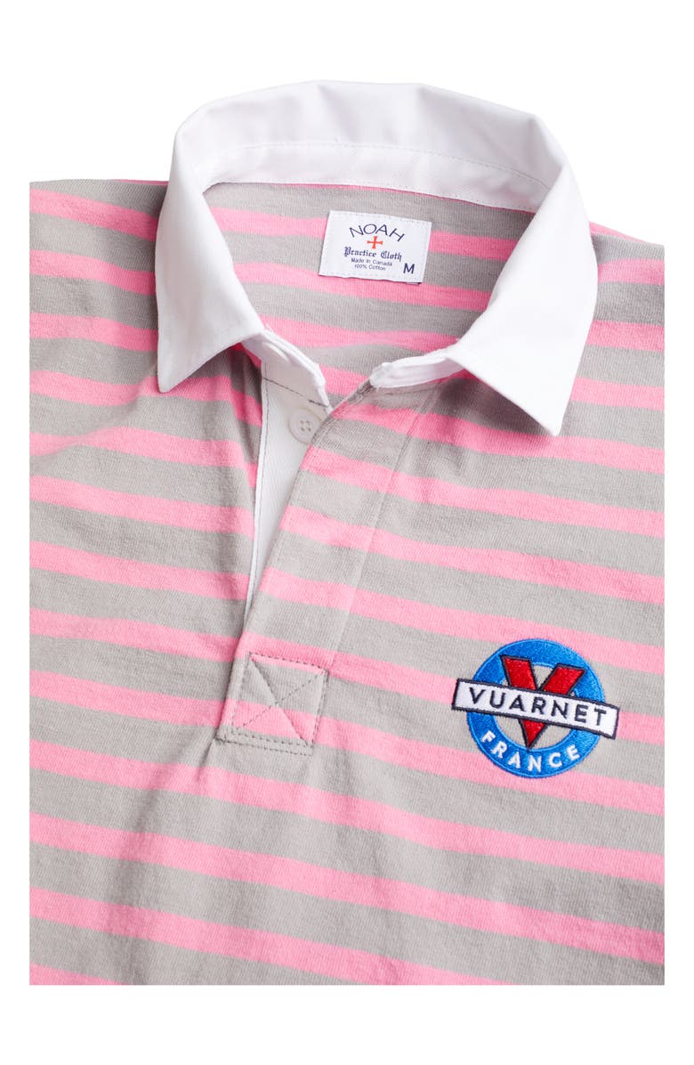 Noah x Vuarnet Logo Stripe Rugby Shirt, Alternate, color,