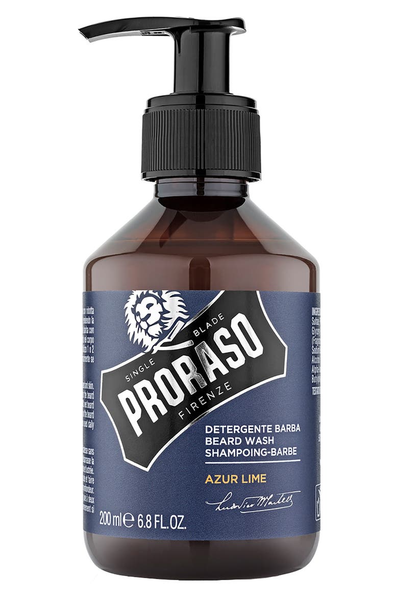 Men's Grooming Azur Lime Beard Wash, Main, color, NO COLOR