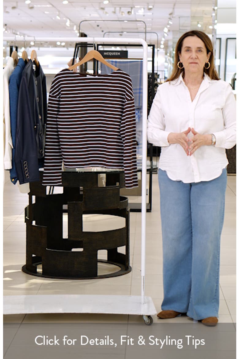 Stripe Boatneck Sweatshirt video