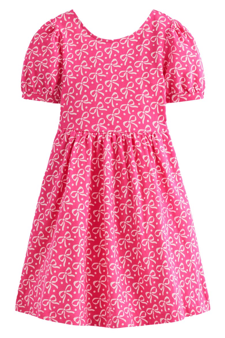 Kids' Ballerina Cotton Jersey Dress, Main, color, PINK BOWS