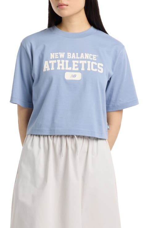 Heritage Relaxed Crop Logo Graphic T-Shirt