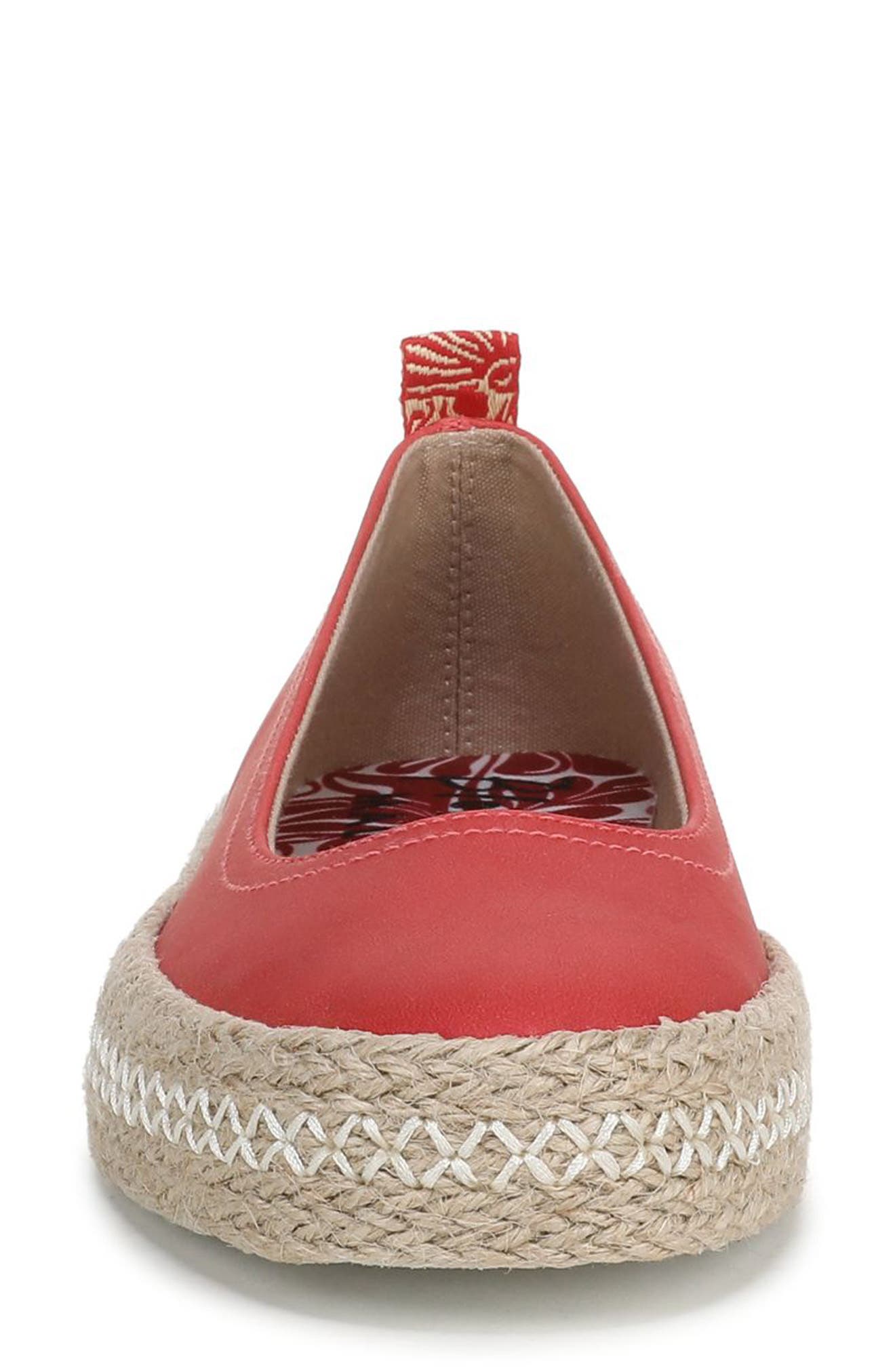 Blowfish Malibu Benita Espadrille Flat, Alternate, color, Red Suede