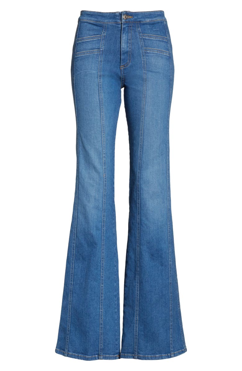 Veronica Beard Farrah Wide Leg Jeans, Alternate, color, 