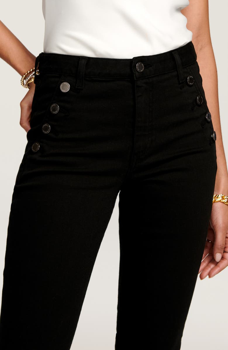 Ramy Brook Helena Button Jeans, Alternate, color, Black
