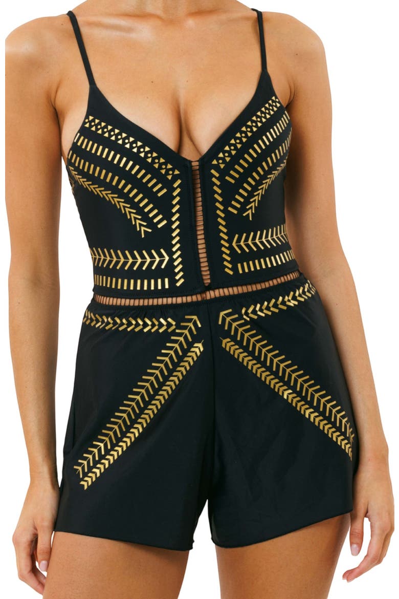 Onepiece Overall, Alternate, color, Black Gold