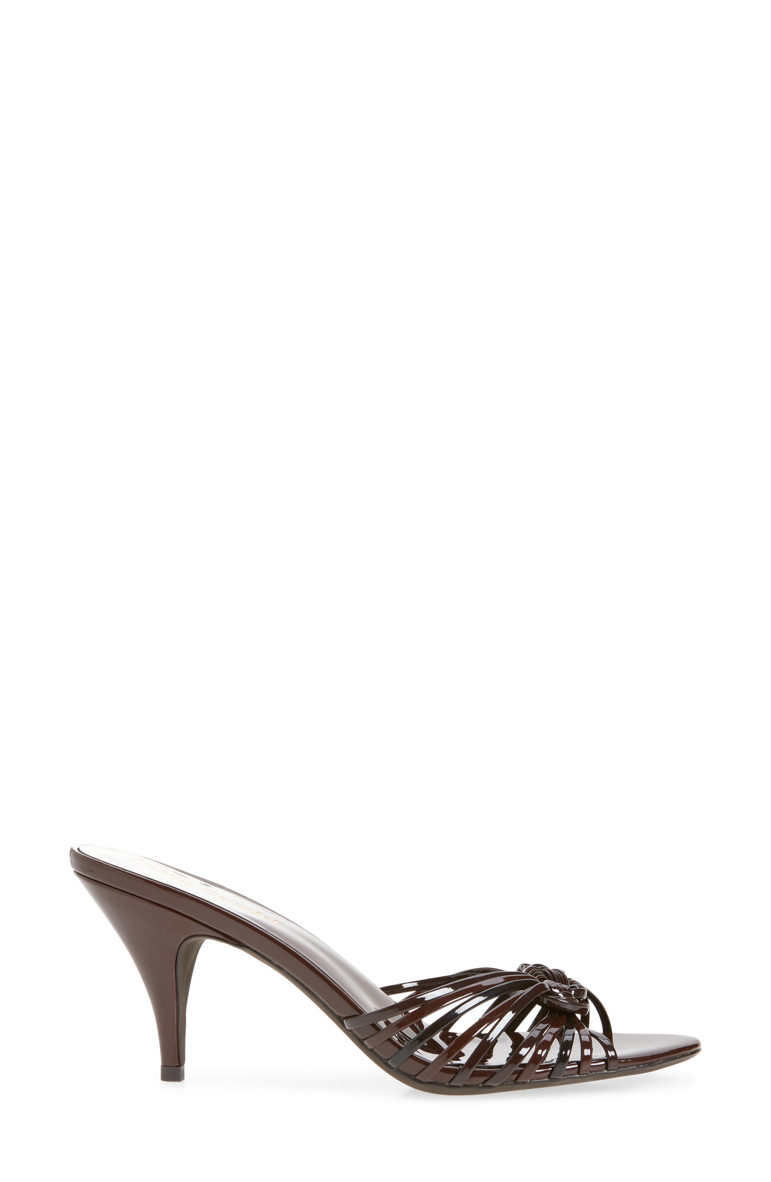 Jeffrey Campbell Constella Slide Sandal, Alternate, color, Brown Patent Combo