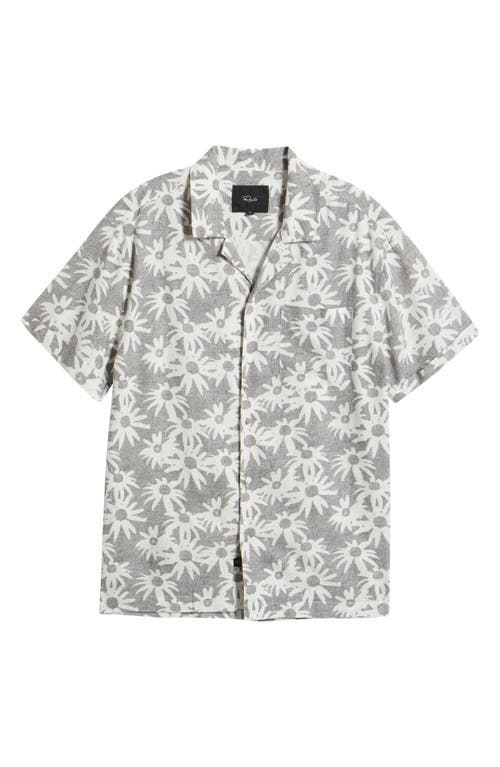 Rails Waimea Short Sleeve Linen Blend Camp Shirt In Perennial Charcoal
