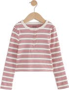 NEXT Kids' Stripe Long Sleeve Henley