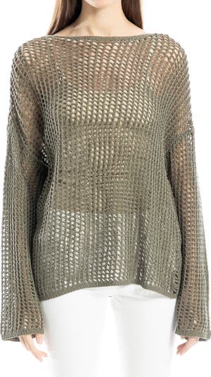 Oversize Open Knit Sweater