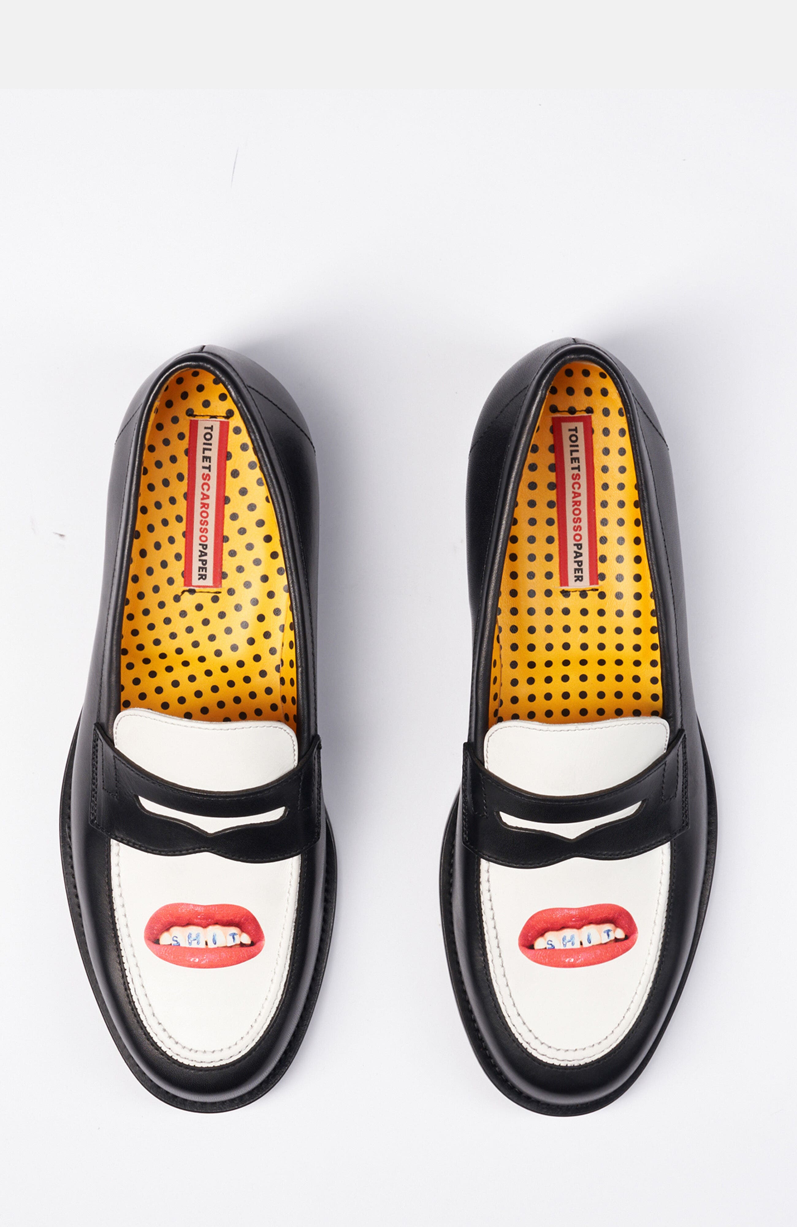 Eyes & Roses for Him Loafers, Alternate, color, Mouth Black - Calf