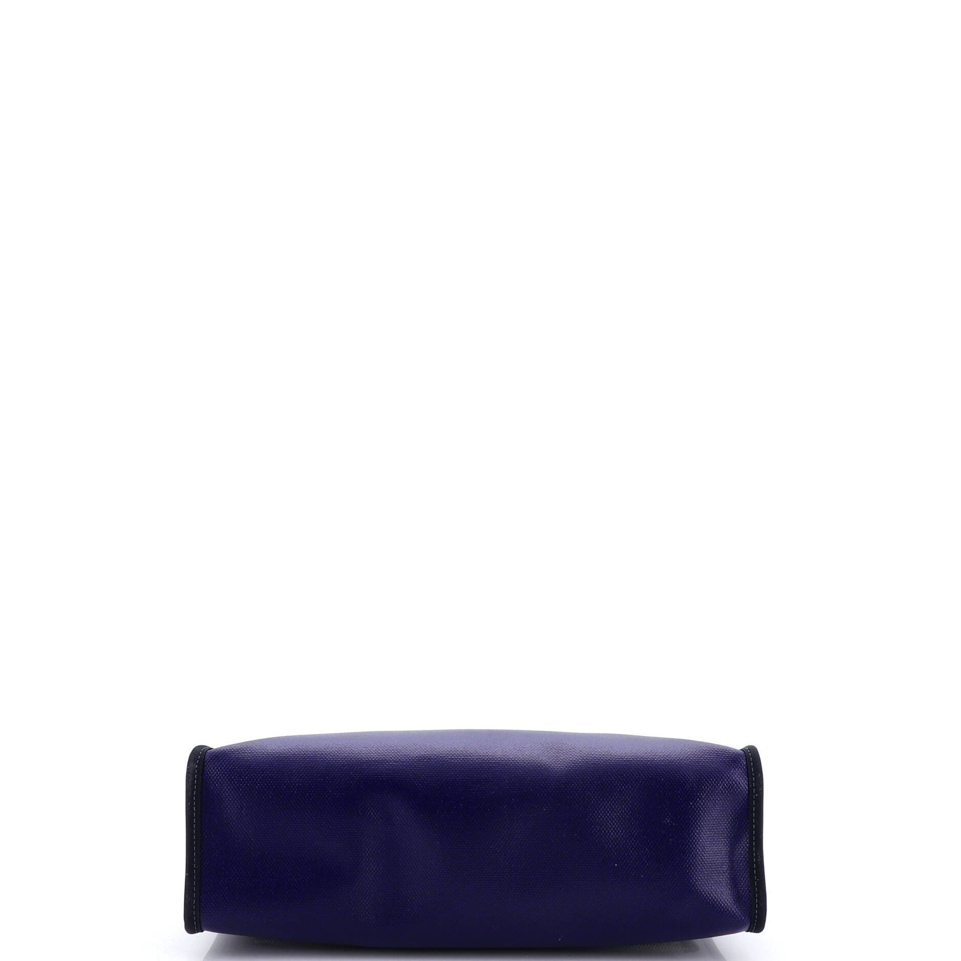 Pre-Owned Hermes Herbag Zip Berline Vache Canvas and Leather 31, Alternate, color, Bleu Encre