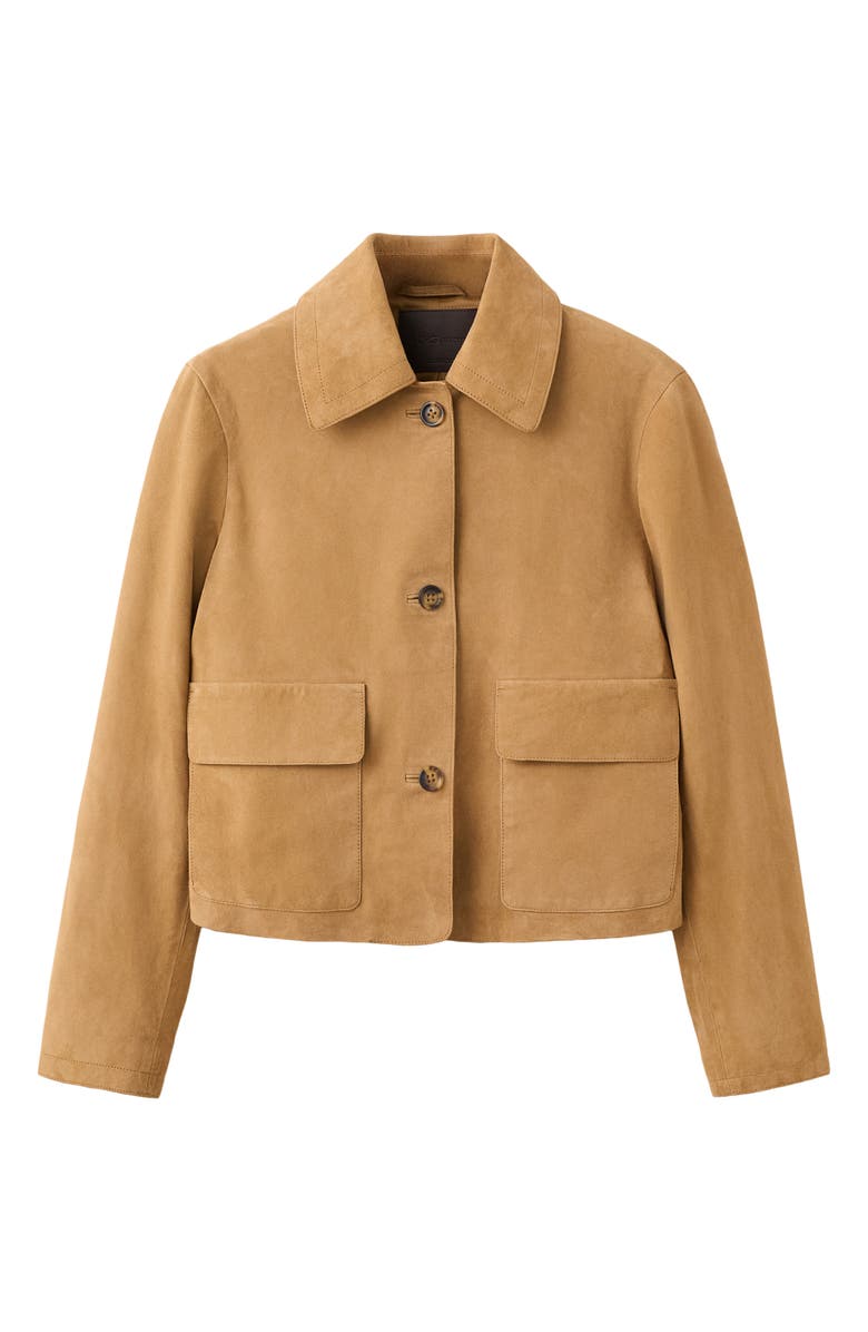 MANGO Suede Jacket, Alternate, color,