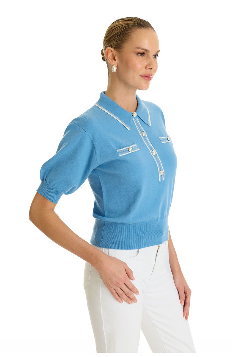 The Noli Shop Bobbi Polo Shirt, Alternate, color, Blue