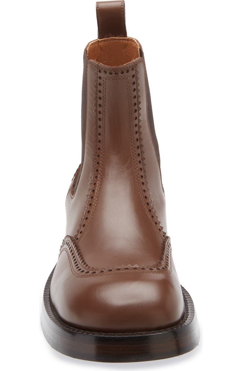 McQueen Brogue Chelsea Boot, Alternate, color,