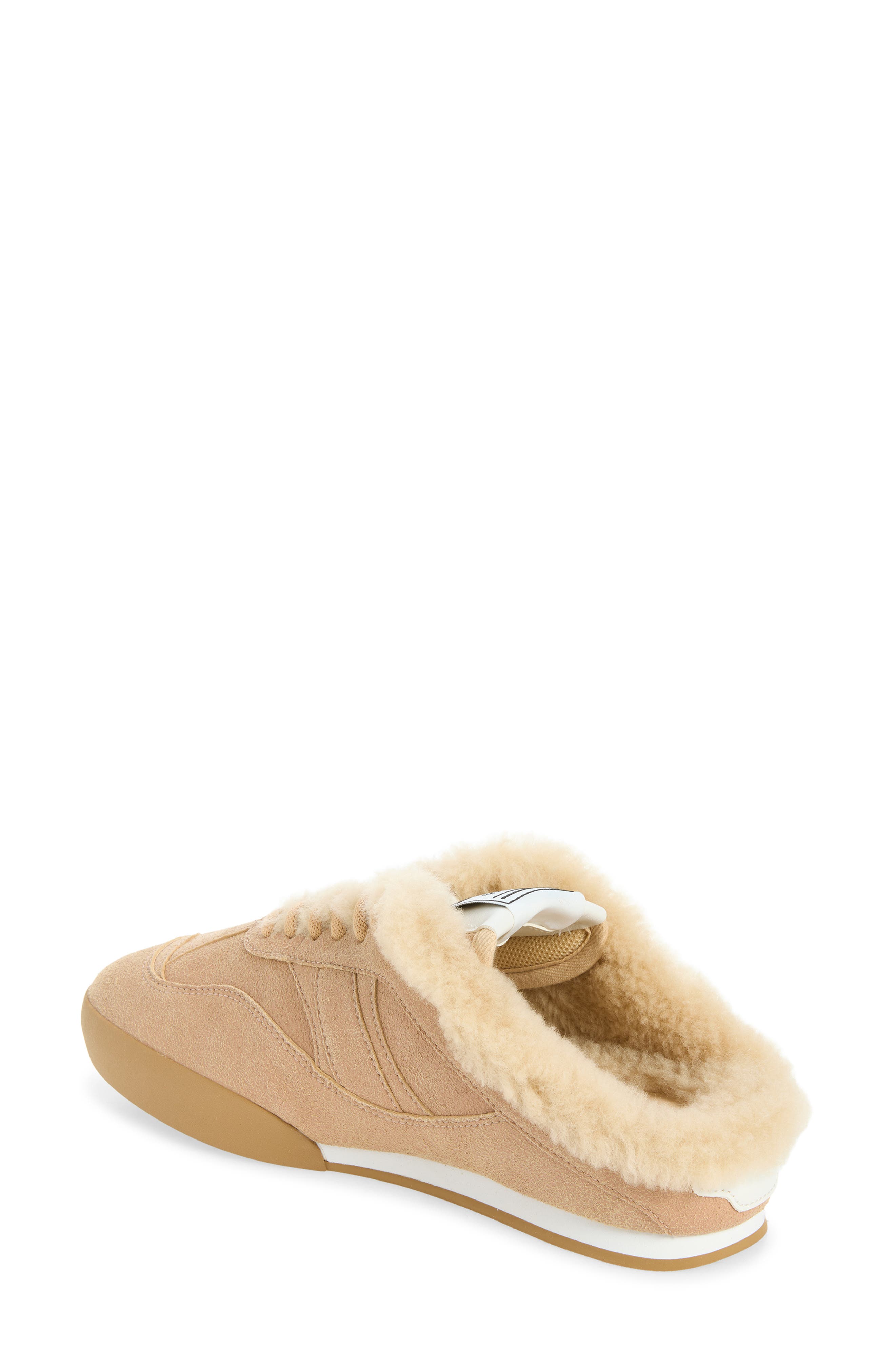 KIck Genuine Shearling Lined Sneaker Mule, Alternate, color, AUTHENTIC BROWN