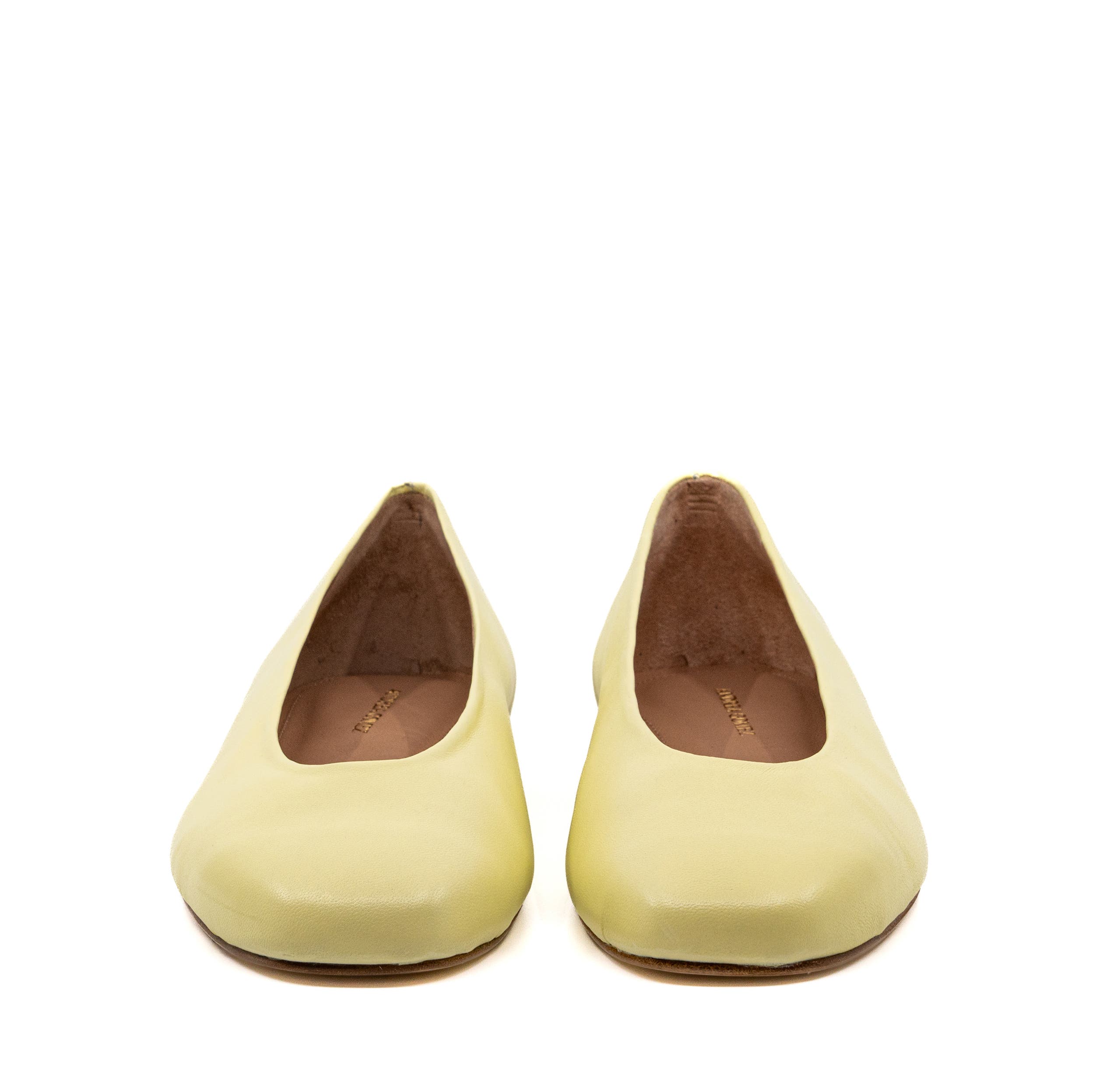 Dalia Leather Ballerina Flat, Alternate, color, Butter