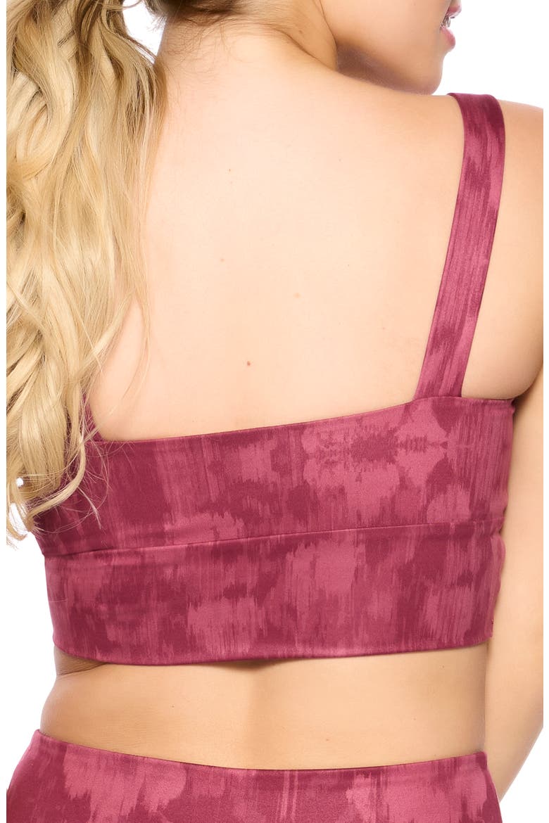Velvety Soft Square Neck Bralette, Alternate, color, MAROON FADED FLORAL