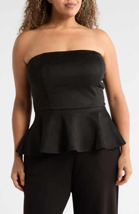 BY DESIGN Danger Faux Suede Top