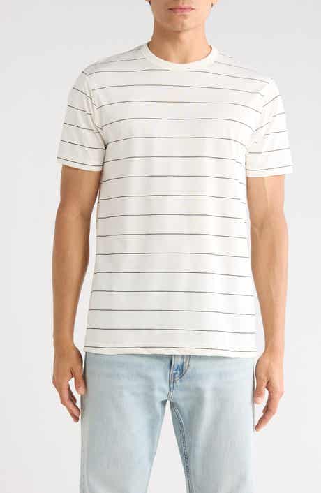 DENIM AND FLOWER Short Sleeve Stripe T-Shirt