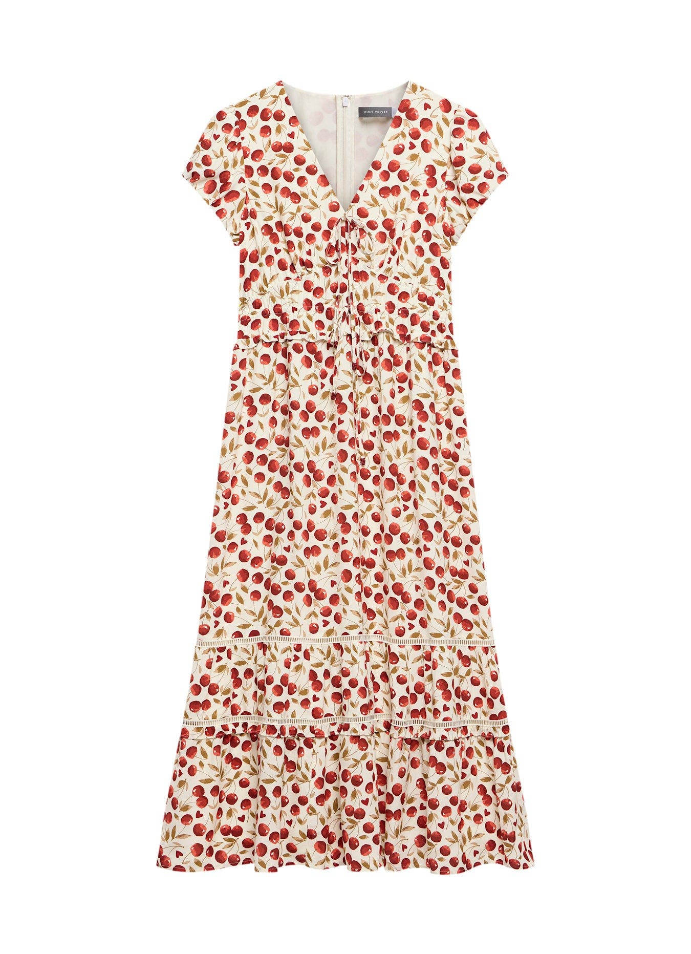 Cherry Print Midi Dress (Women) | Nordstrom