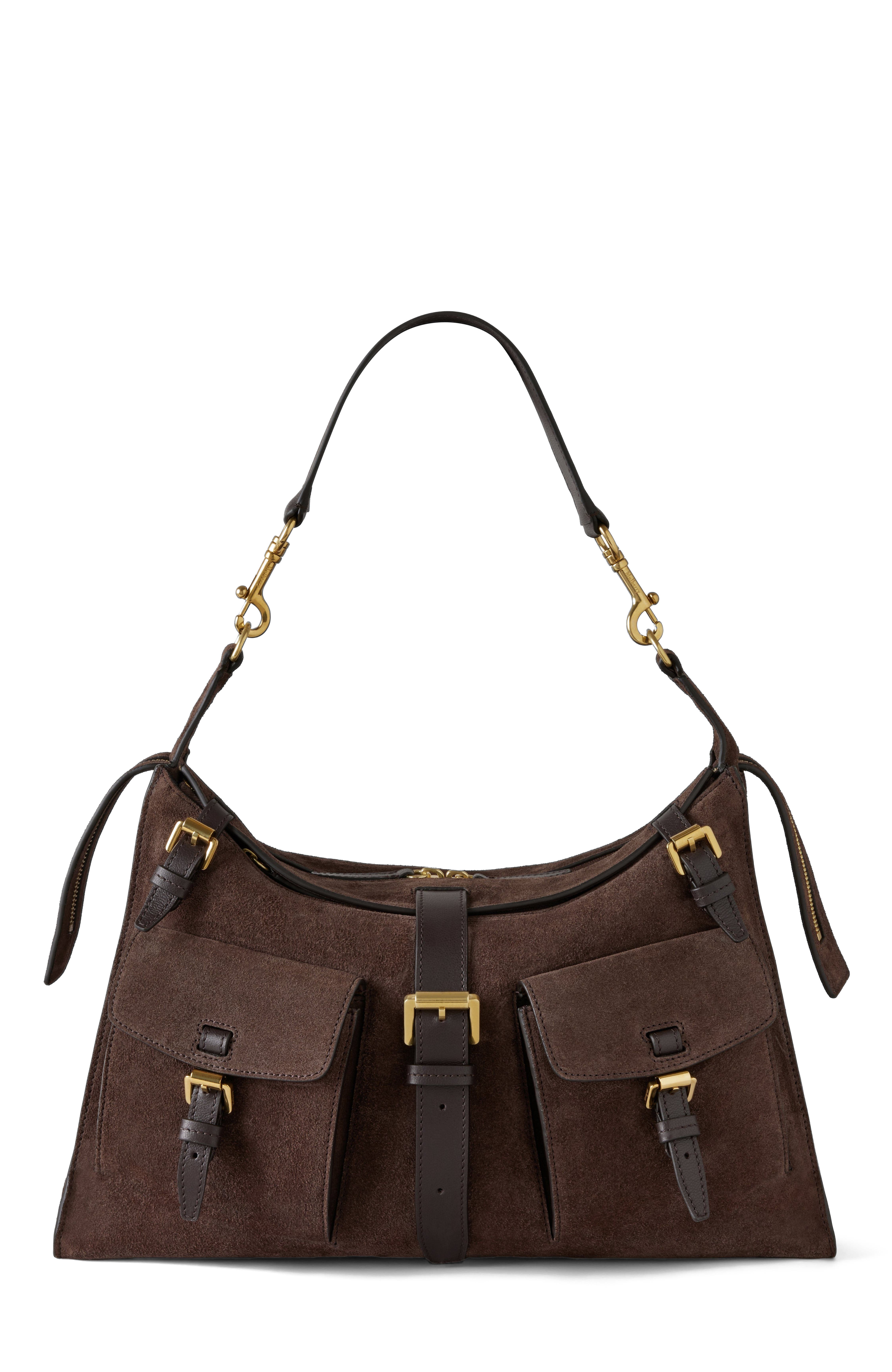 Mulberry Roxanne Shoulder Bag, Main, color, Chocolate