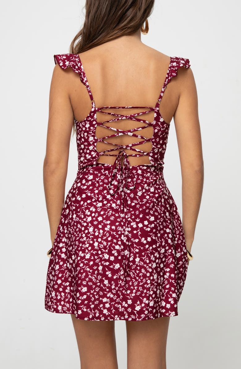 Princess Polly Landon Floral Print Minidress, Alternate, color,