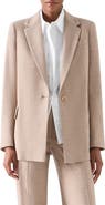 Akris punto Wool Flannel Boyfriend Blazer