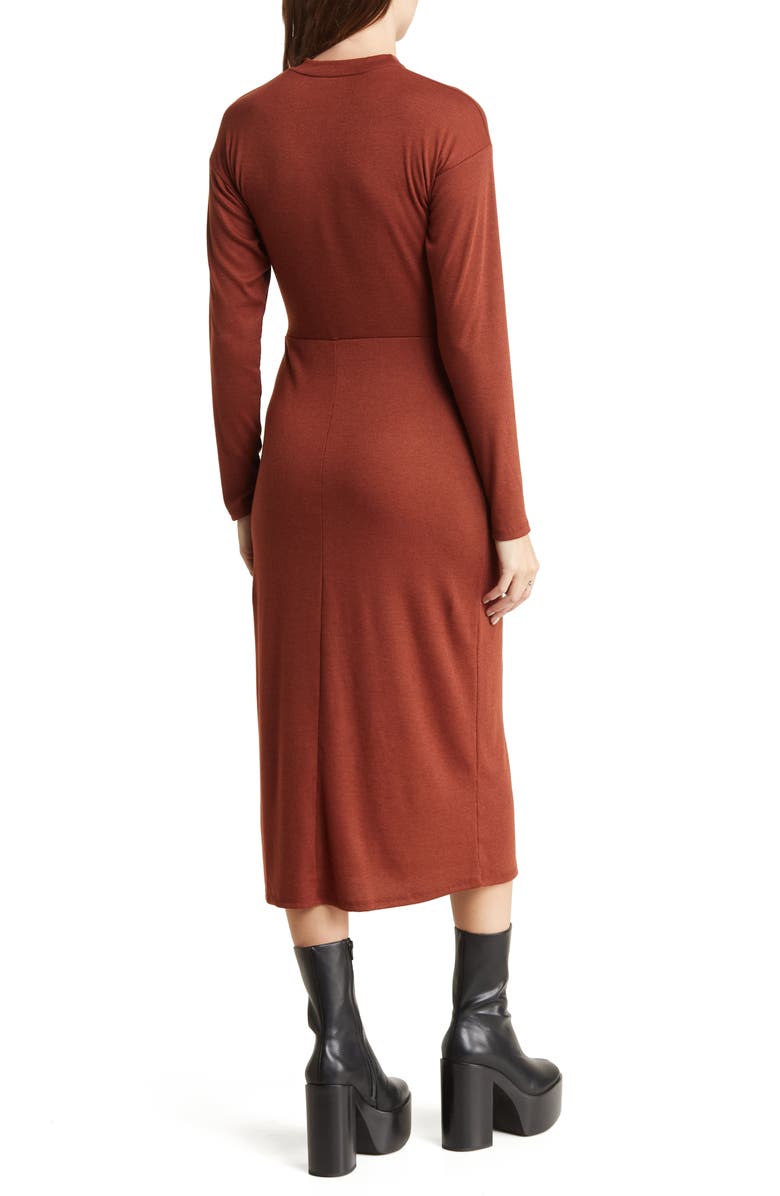 Lush Mock Neck Ribbed Dress, Alternate, color,