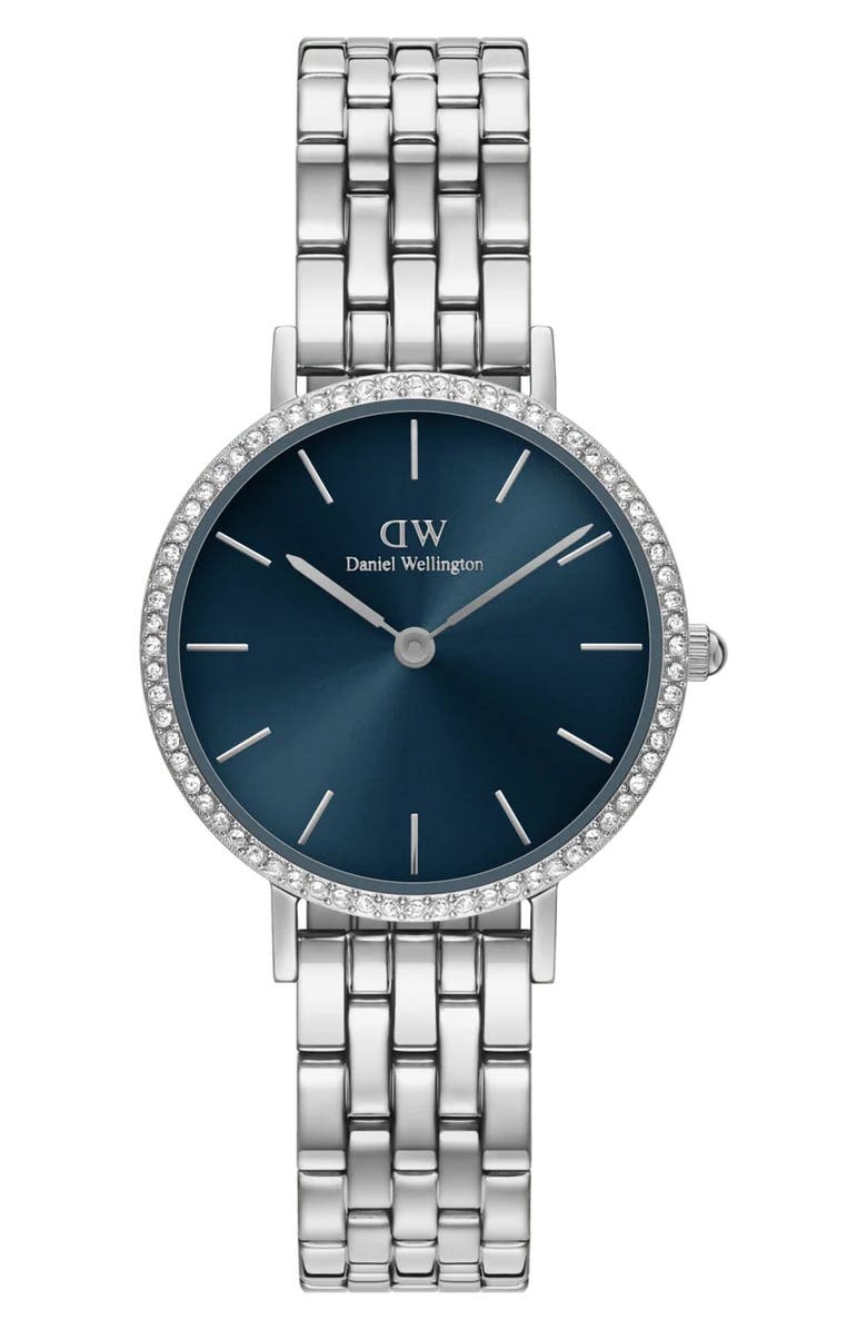 Daniel Wellington Petite Lumine Bracelet Watch, 28mm, Main, color, Silver