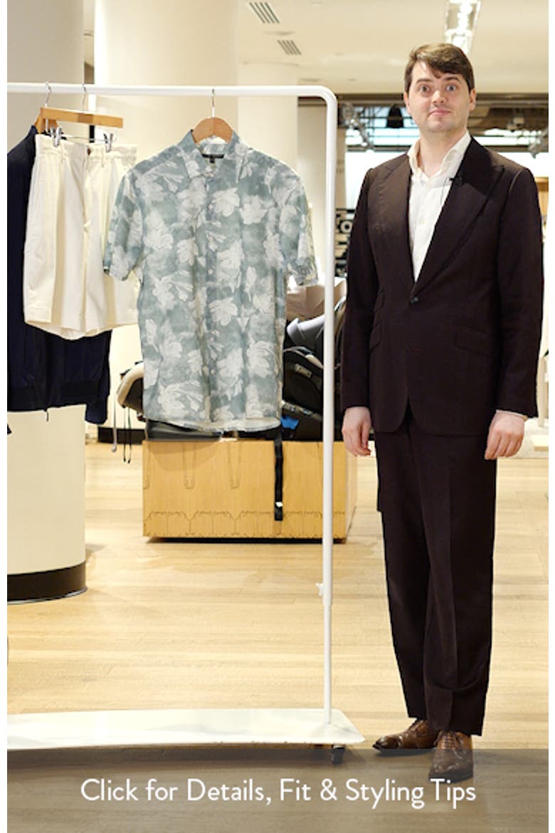 Kyliam Floral Print Short Sleeve Cotton Button-Up Shirt video
