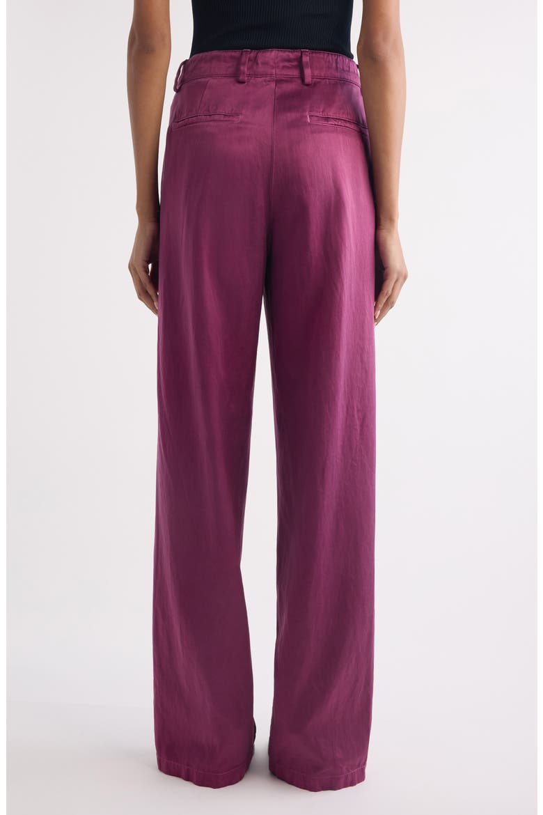 Paxy Matelassé Wide Leg Pants, Alternate, color, RASPBERRY