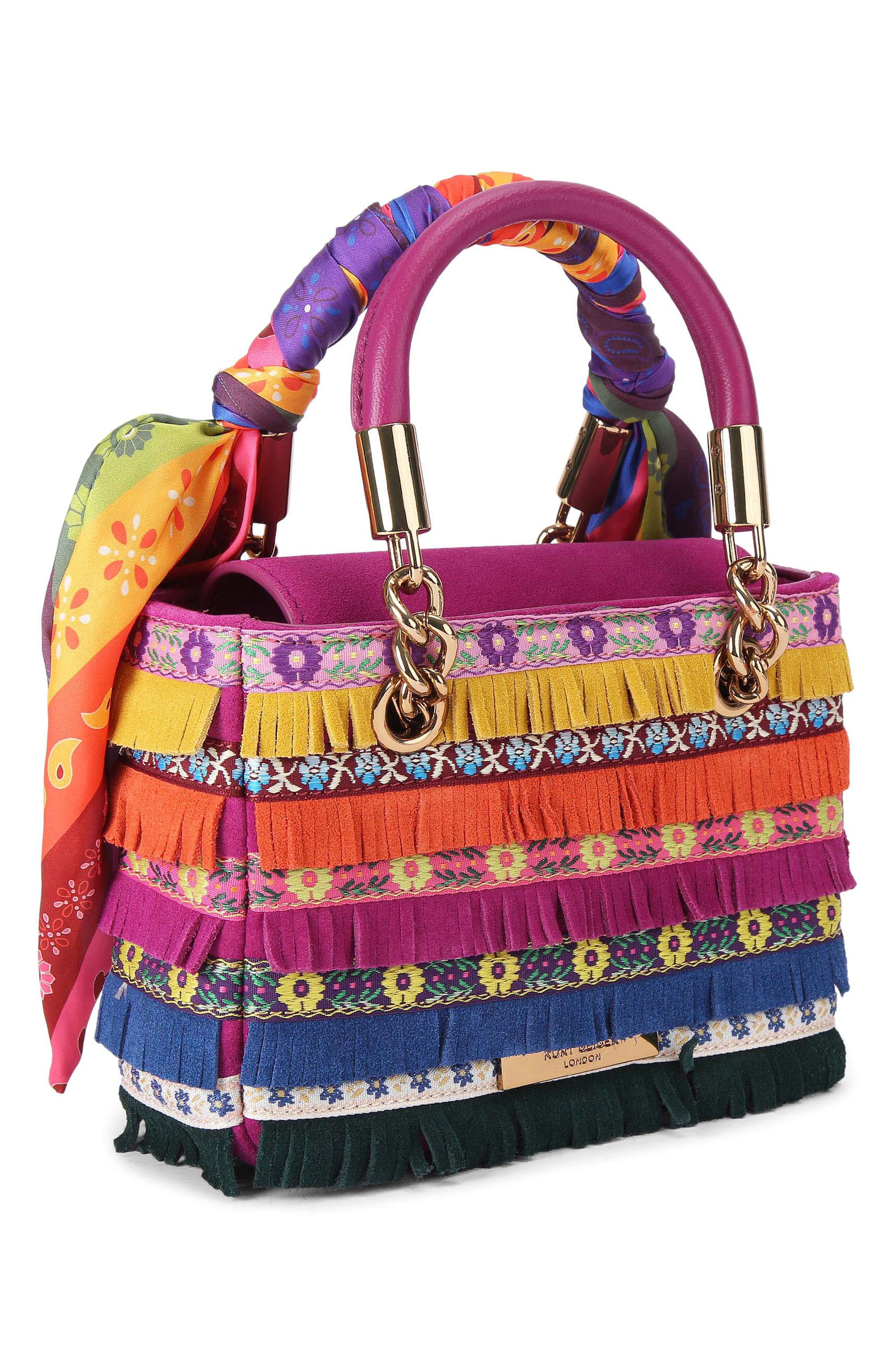 Kurt Geiger London Mini Kensington Tote, Alternate, color, Purple Multi