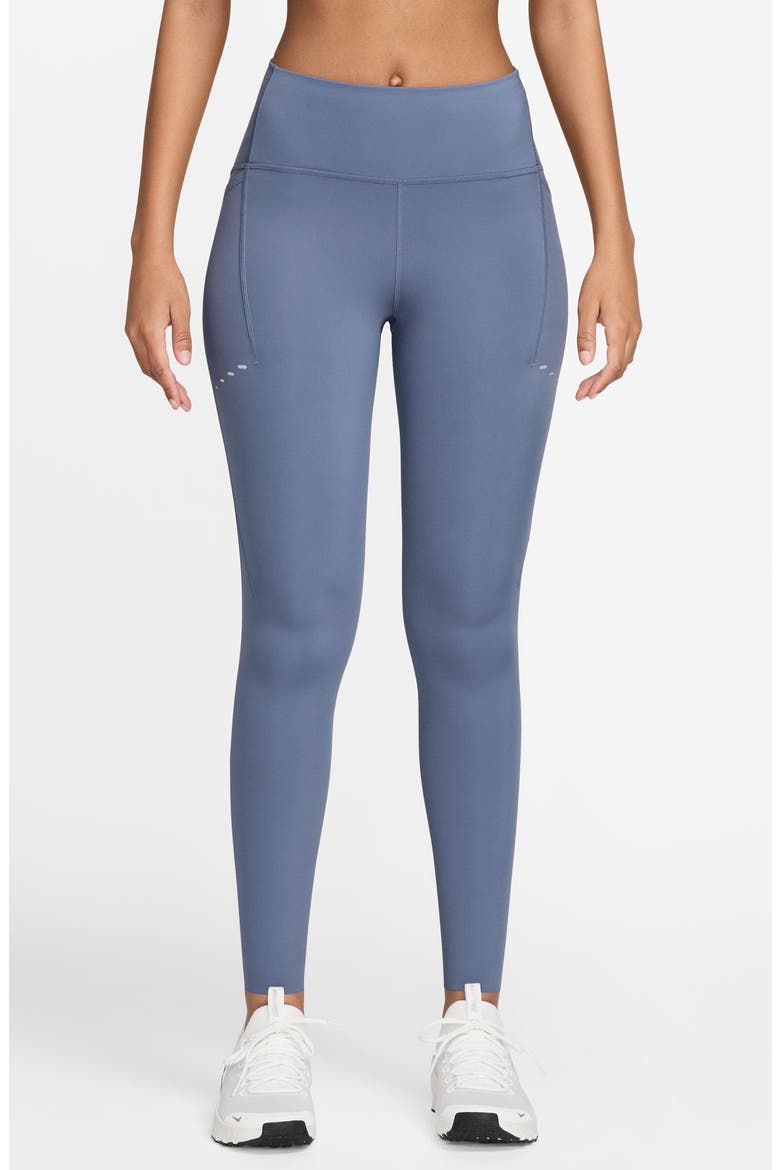 Swift High-Waisted Pocket 7/8 Running Leggings, Main, color, WRLDIN/ REFSIL