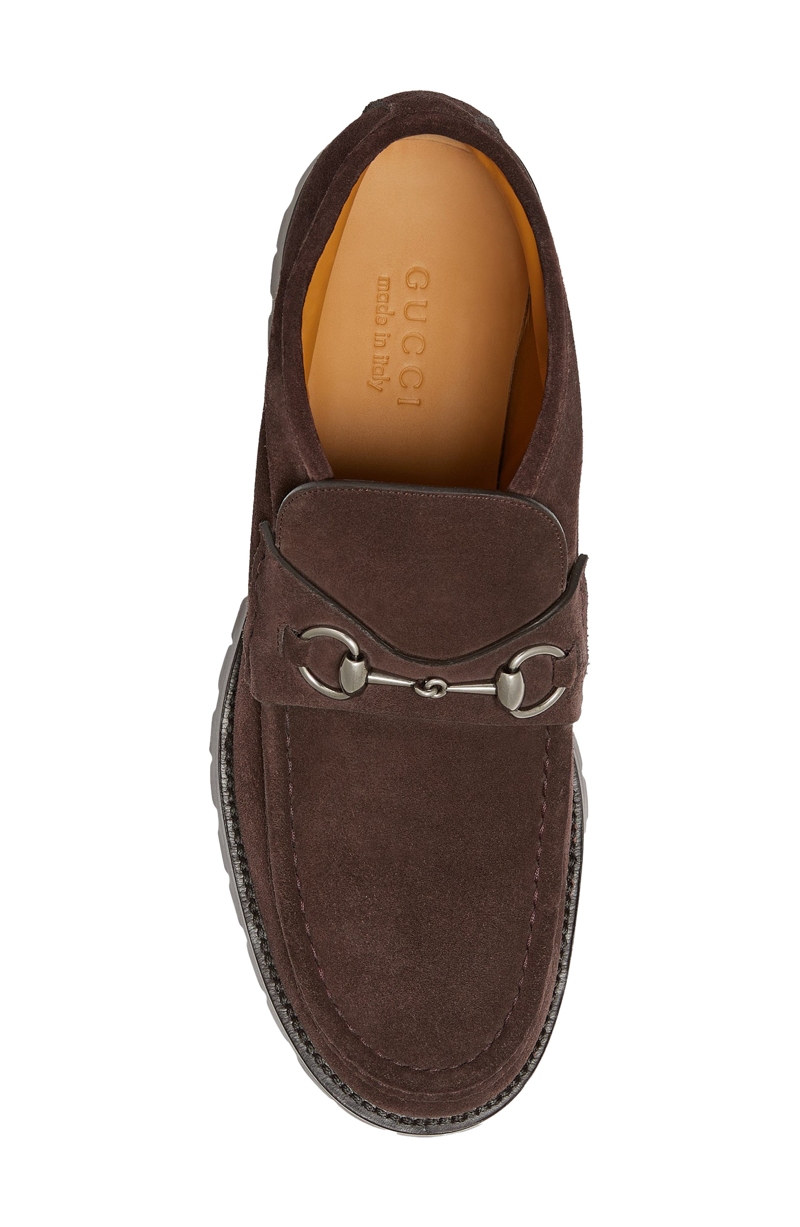 Gucci Sylke Loafer Boot, Alternate, color, Night Cocoa X Malaga