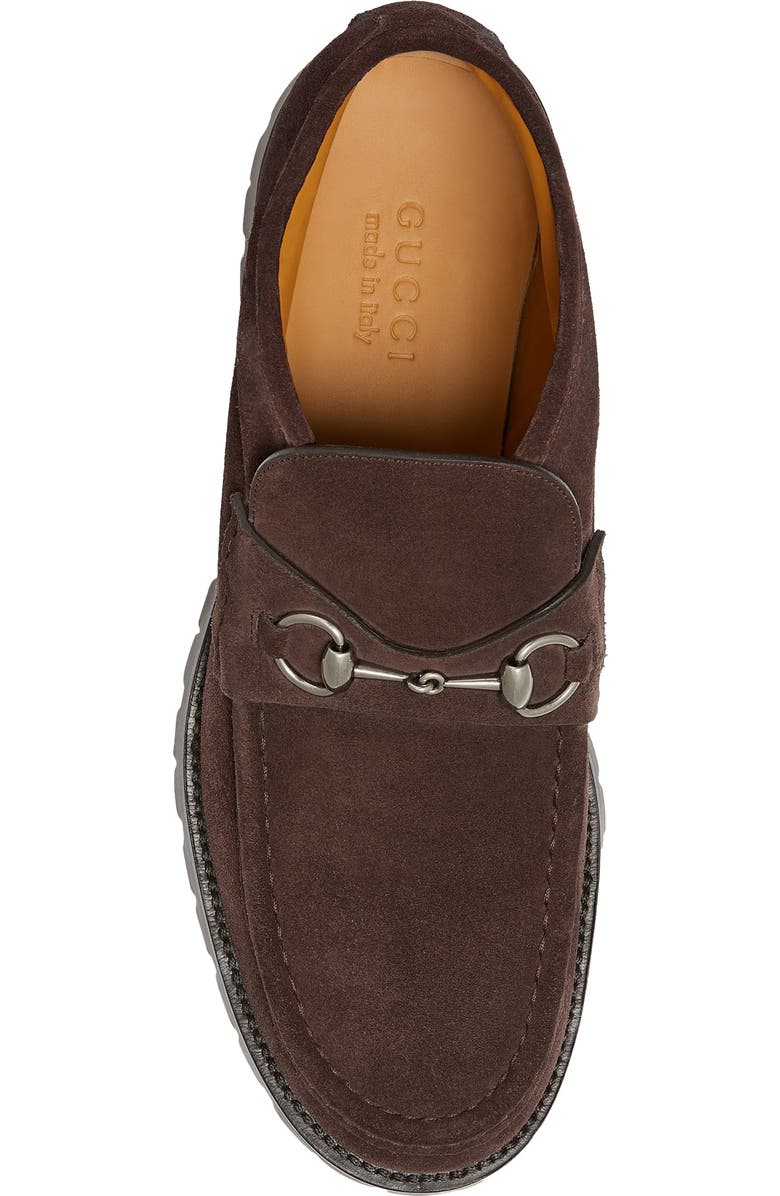 Gucci Sylke Loafer Boot, Alternate, color, Night Cocoa X Malaga