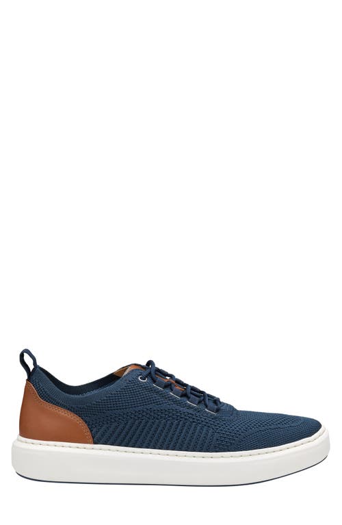 Johnston & Murphy Amherst Knit Sneaker In Navy Knit