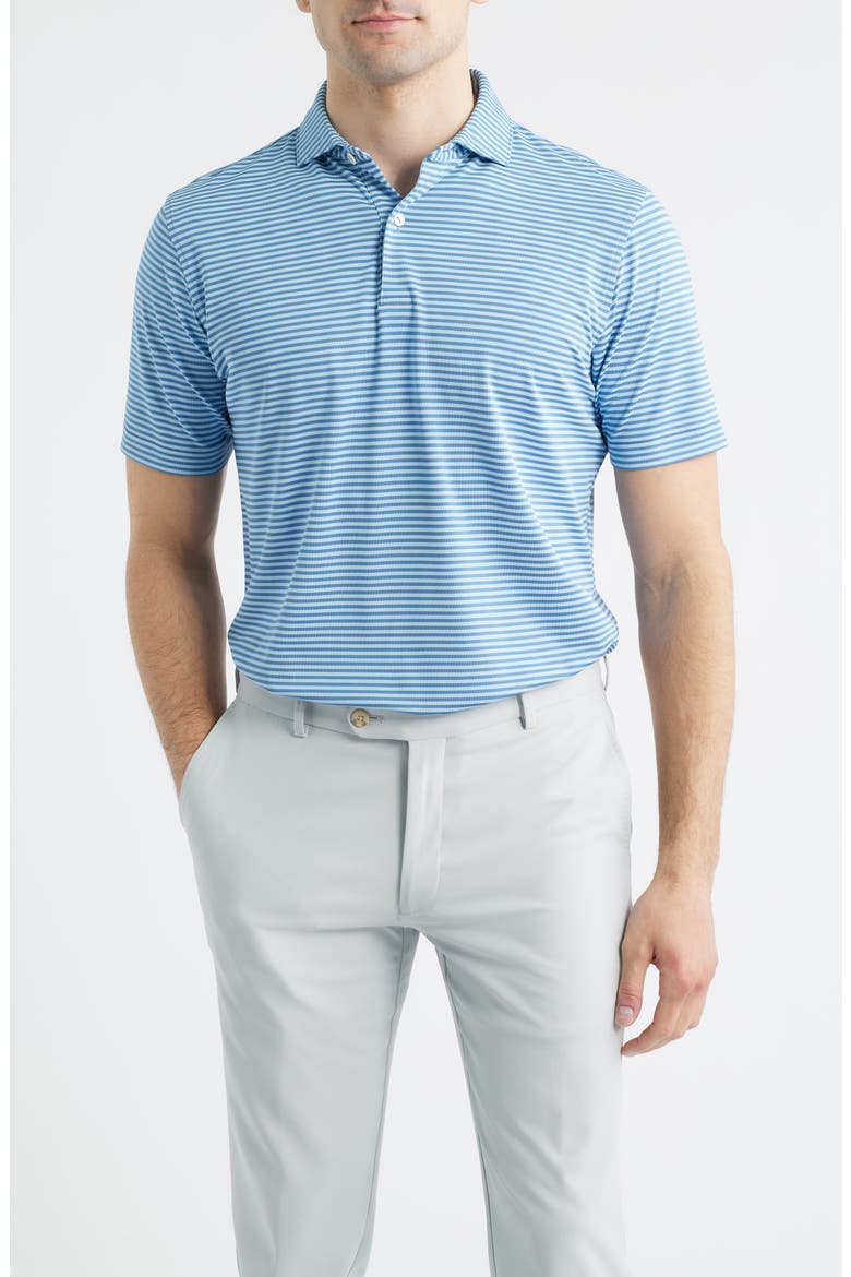 Verse Performance Piqué Golf Polo, Main, color, STORM